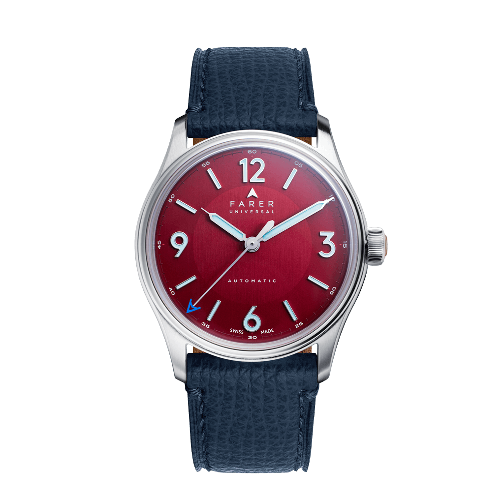 Farer USA Discovery Red 36mm Swiss Made Automatic Watch Farer USD