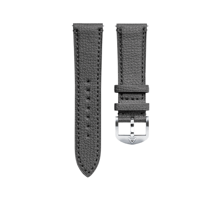 Short Gull Grey Granolo Leather Strap