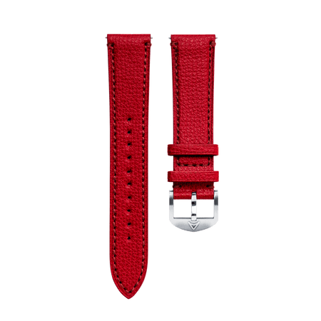 Rocket Red Granolo Leather Strap