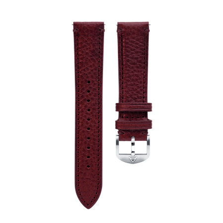 Burgundy St. Venere Leather Strap