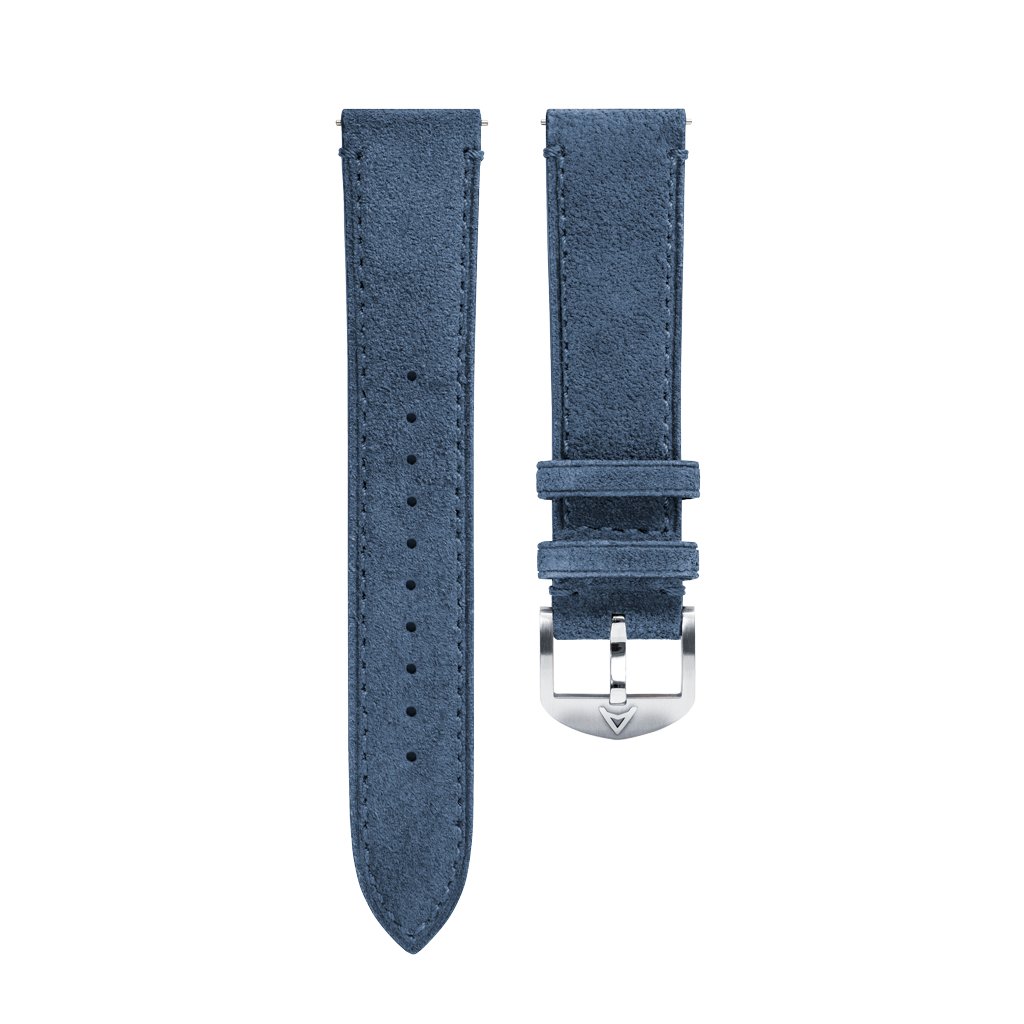 Blue Suede Leather Strap